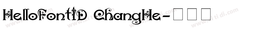 HelloFontID ChangHe字体转换